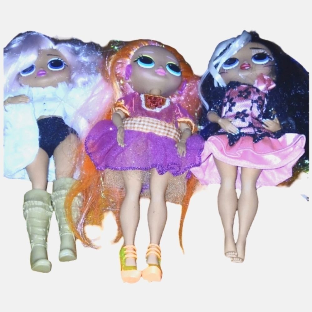 L.o.L  Doll Trio Set with Colorful Outfits
